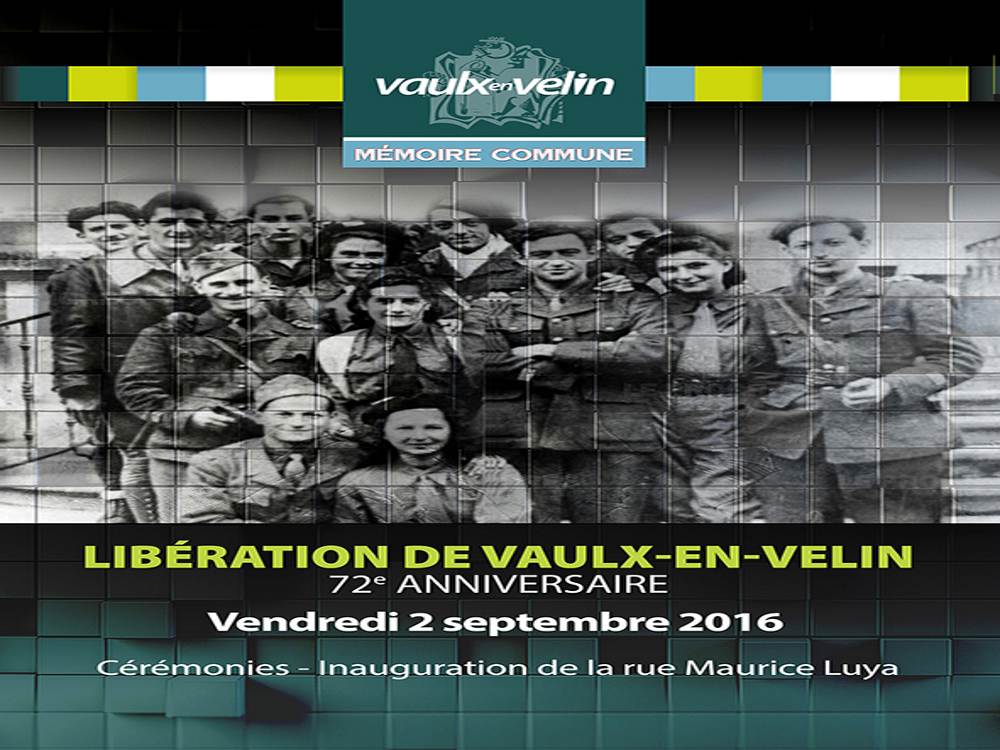VAULX-EN-VELIN | Cérémonies commémoratives du 72° anniversaire de la Libération de la ville et inauguration rue Maurice Luya