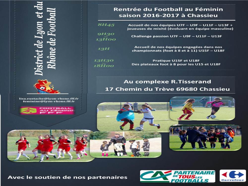 CHASSIEU | Journée de foot féminin dimanche 25 septembre