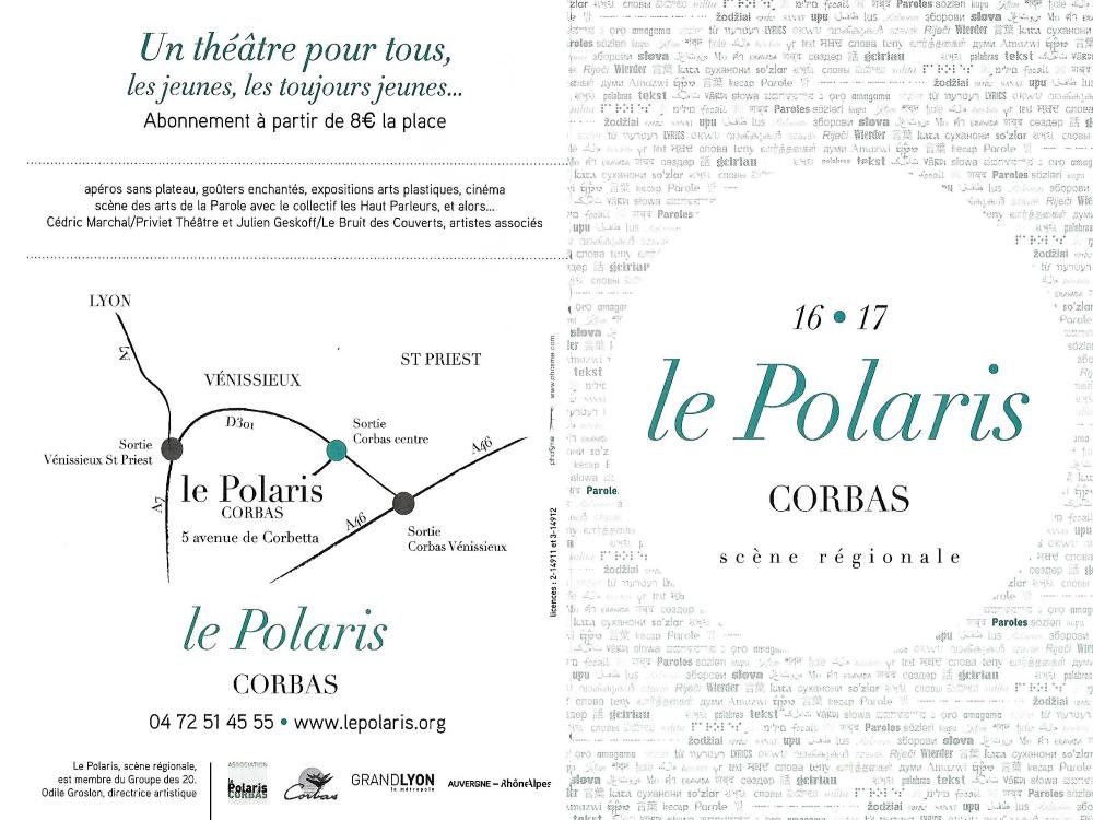 CORBAS | Programme saison 2016/2017 du Polaris à découvrir