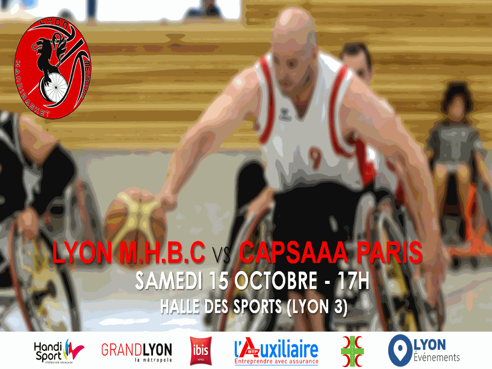 LYON | Lyon Métropole Handibasket Club accueille le CAPSAAA Paris