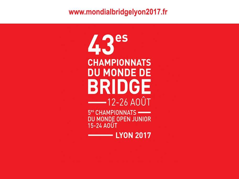 LYON 6 | 43° Championnats du Monde de Bridge à Lyon en Août prochain