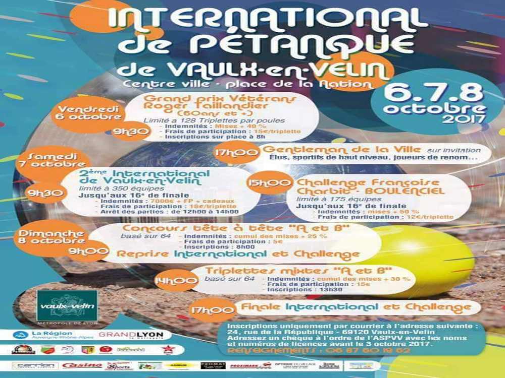 VAULX-EN-VELIN | International de pétanque et Raid du Castor ce prochain week-end