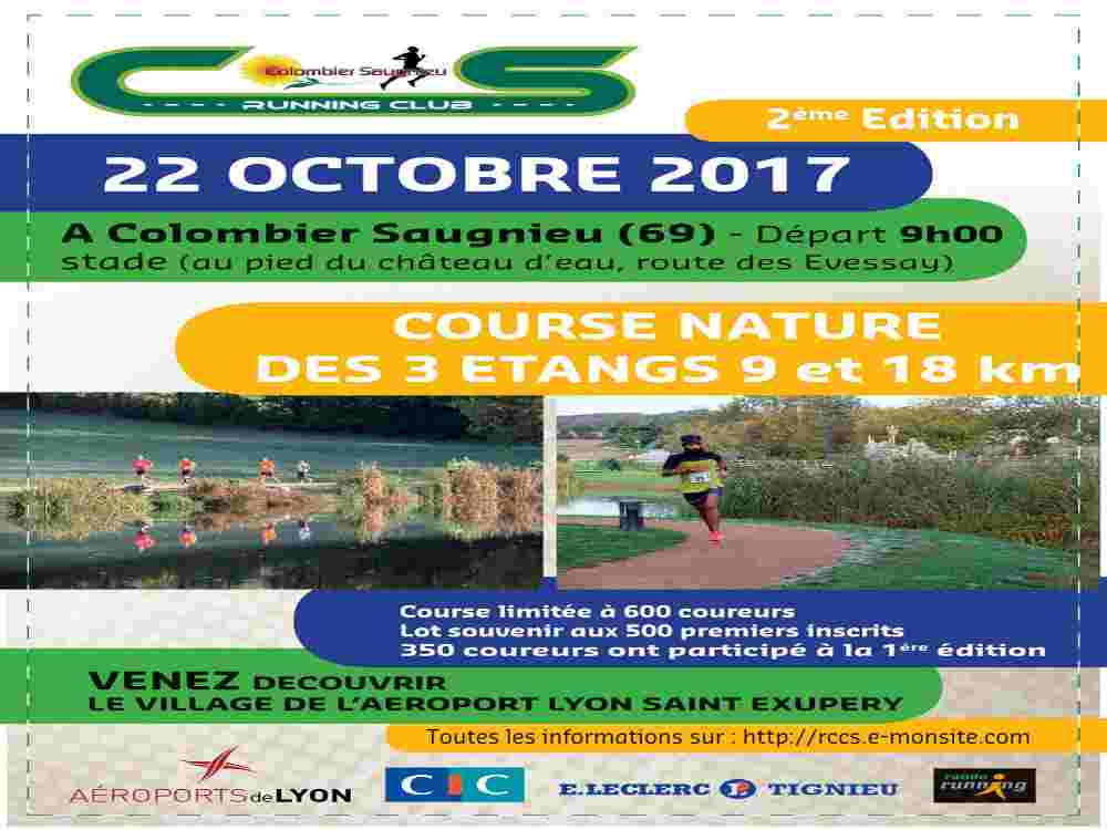 COLOMBIER-SAUGNIEU | 2° édition dimanche de la course nature des 3 étangs