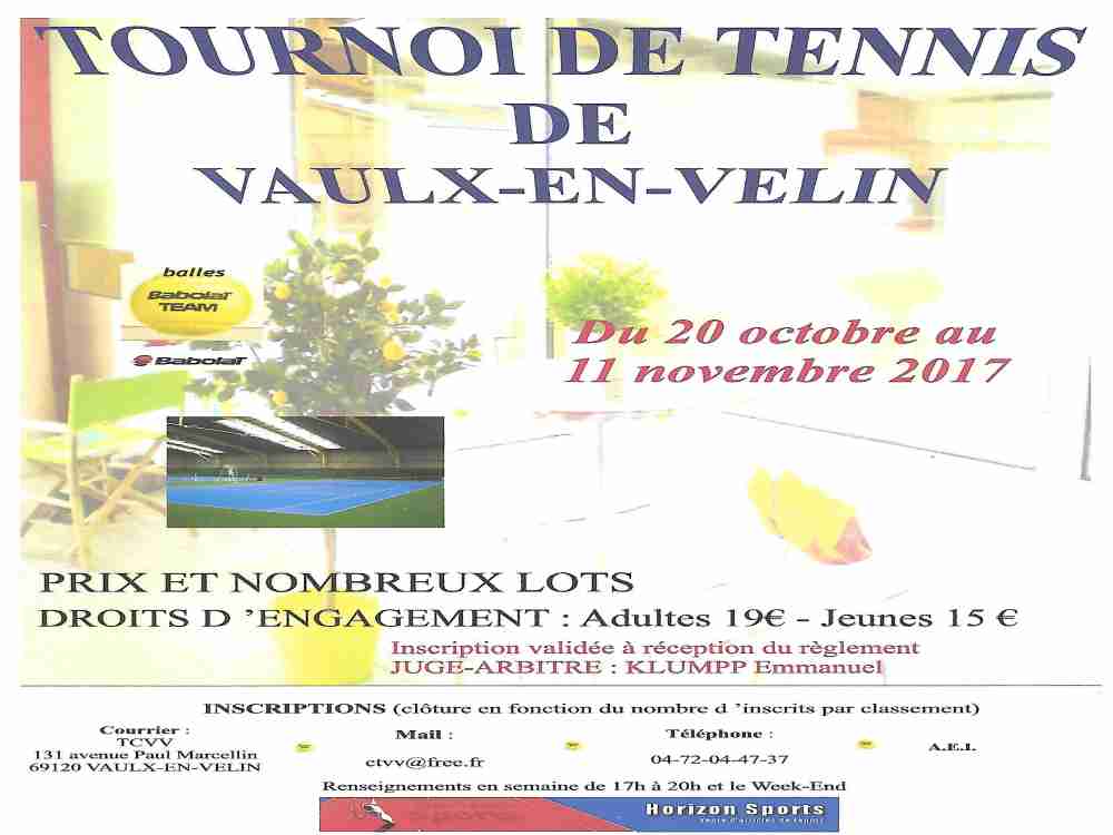 VAULX-EN-VELIN | L’Open de tennis démarre le 20 octobre prochain