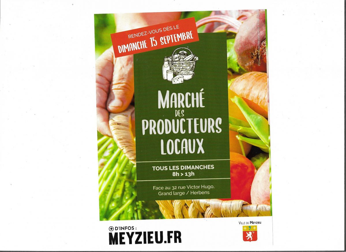 MEYZIEU | Lancement du marché 100 % production locale
