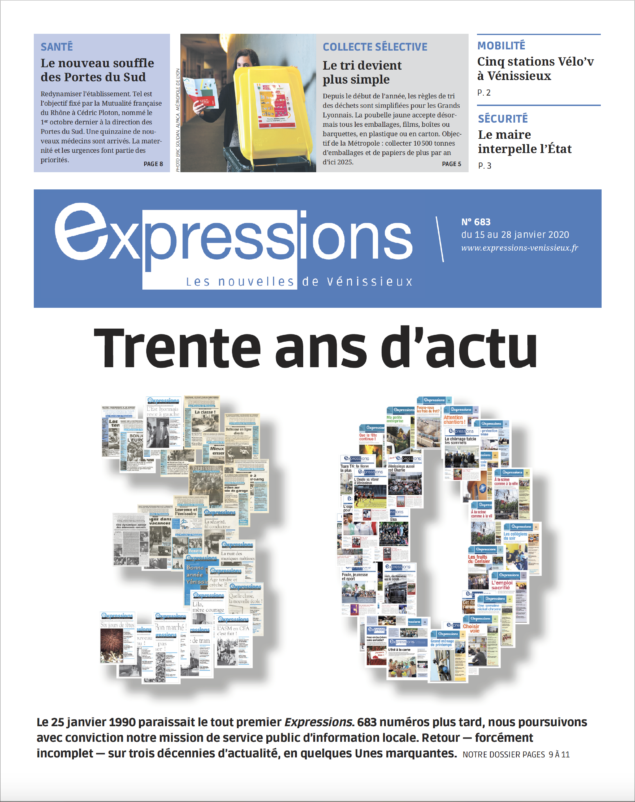 VENISSIEUX | Sortie n° 683 du journal Expressions et 30 ans d’actu !