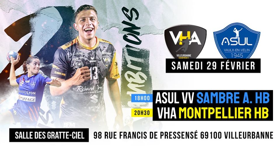 VAULX-EN-VELIN et VILLEURBANNE | Soirée Handball 100 % Lyonnais