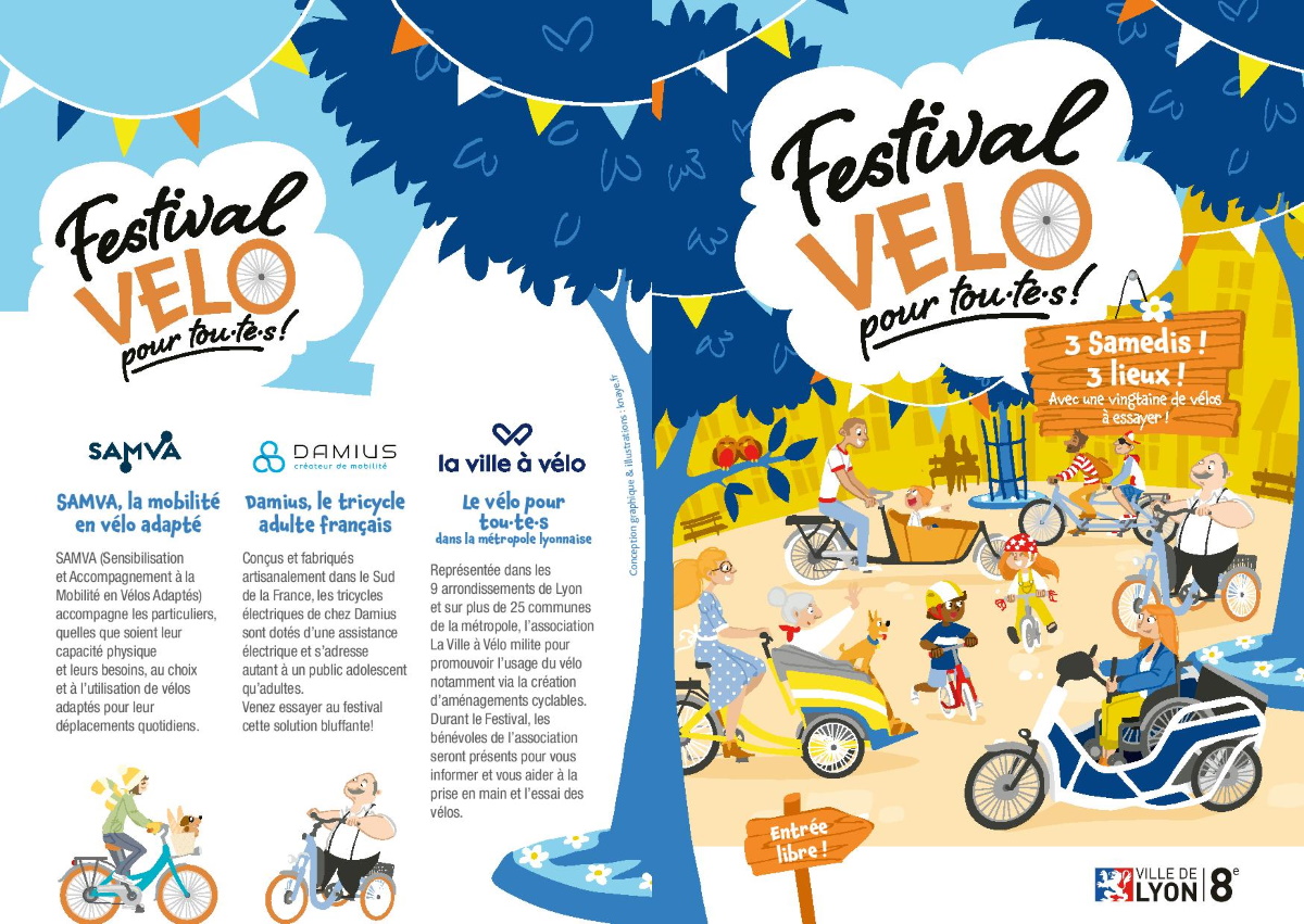 LYON 8 | Festival Vélo pour tou-te-s (5 et 26 juin & 25 septembre)
