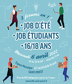 Bron et Saint-Priest | 2° édition ensemble du Forum jobs d’été et étudiants (6 avril)