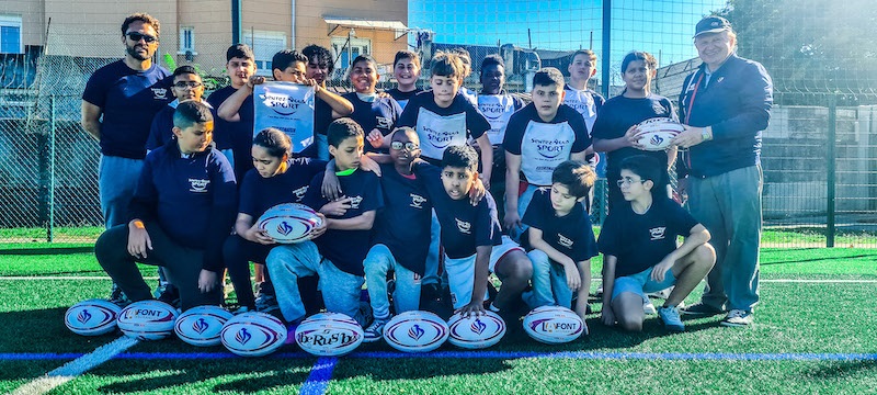 VAULX-EN-VELIN | Promotion du rugby et tag XIII avec les collégiens d’Aimé Césaire