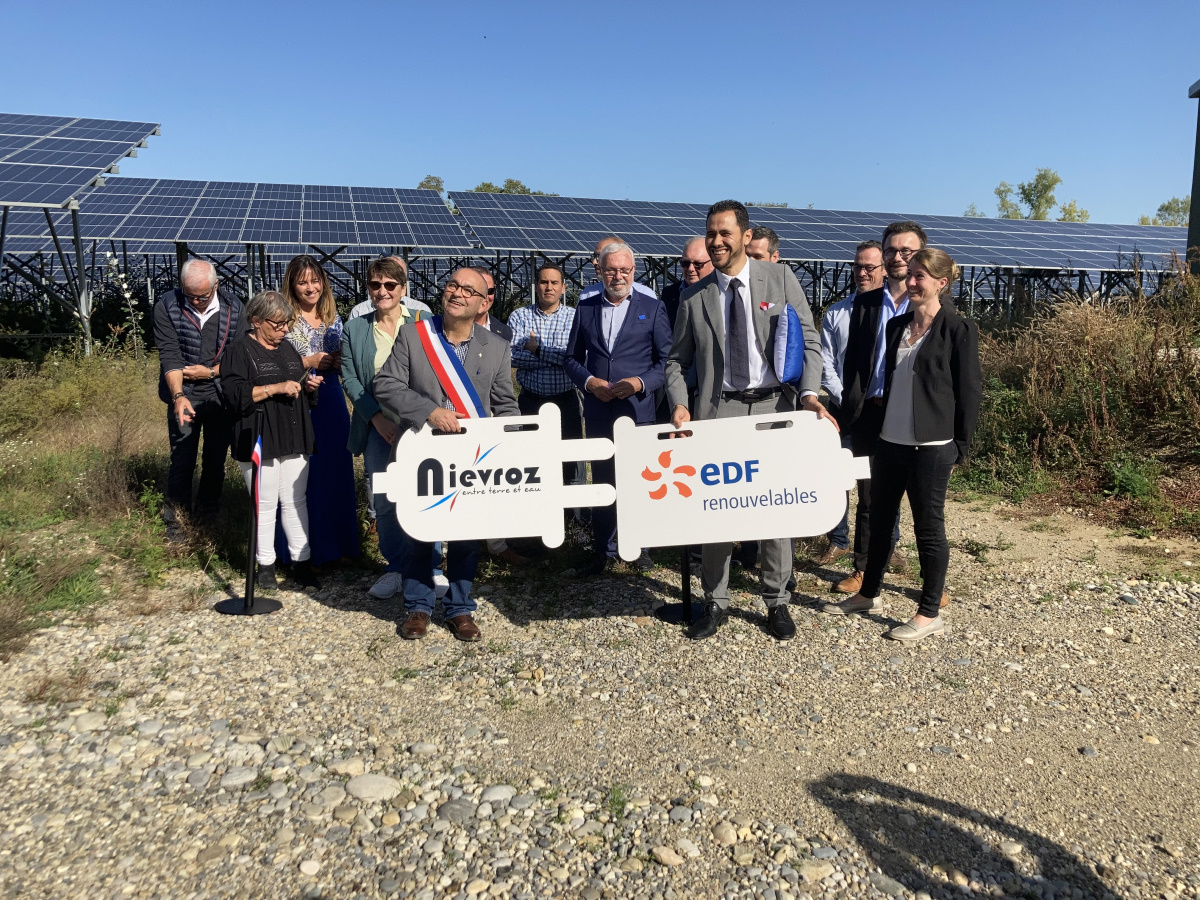 AIN | EDF Renouvelables vient d’inaugurer la plus grande centrale solaire du département