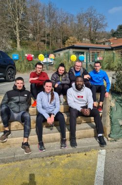 Le groupe de sprinteurs