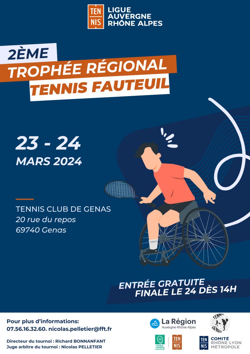 GENAS | Un trophée régional de tennis fauteuil
